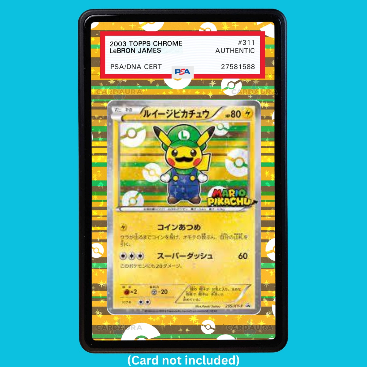 Pikachu Luigi 295/XY-P Promo (Graded) Display Case