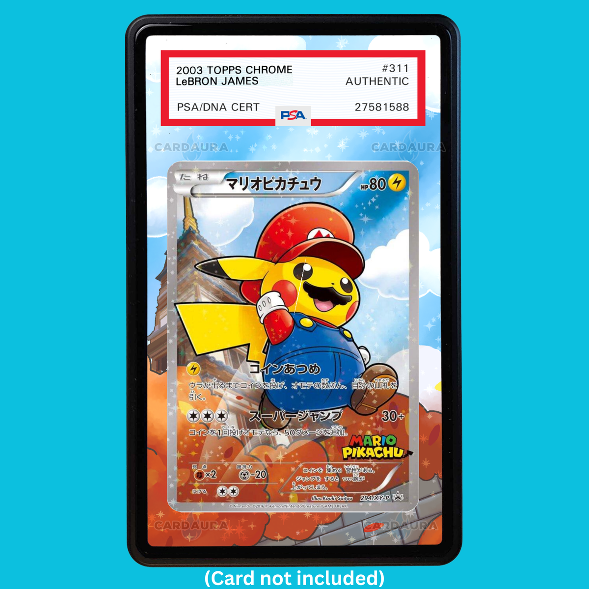Pikachu Mario 294/XY-P Promo (Graded) Display Case (Pre-Order)