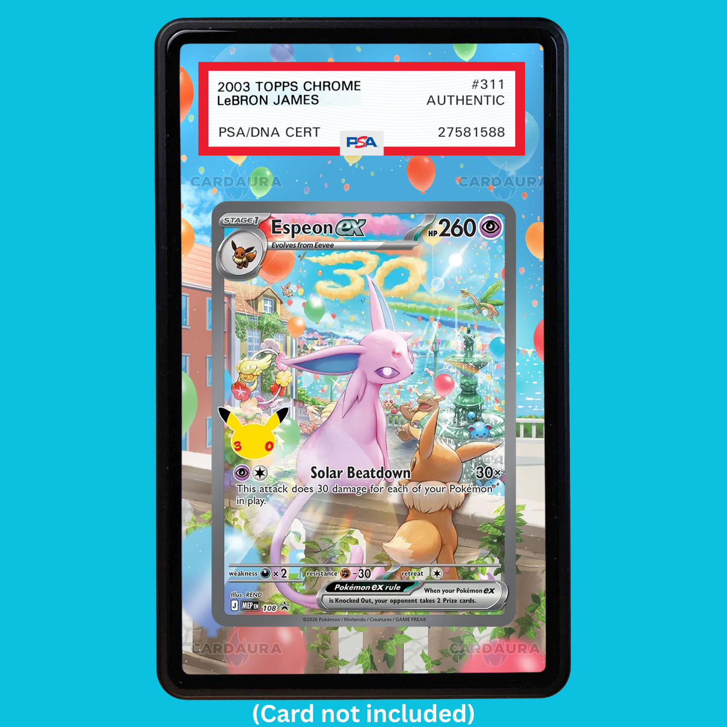Espeon EX 108 30th Anniversary (Graded) Display Case