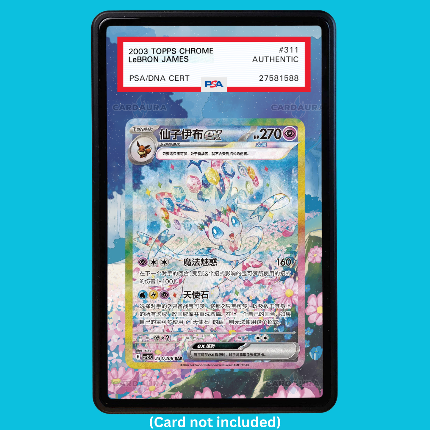 Sylveon EX 234/208 CN (Graded) Display Case
