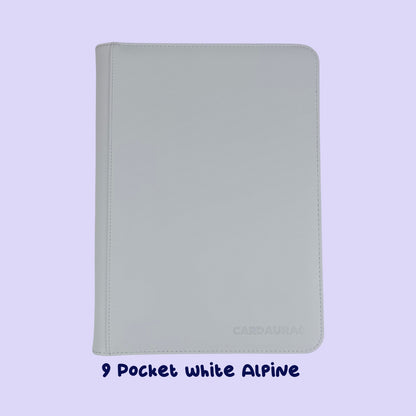 White Alpine Binder 9 Pocket CardAura