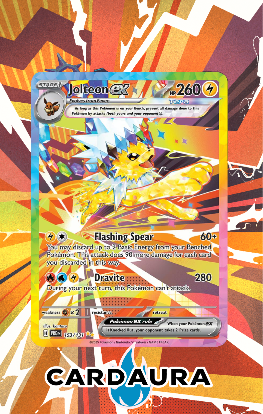 Jolteon EX 153/131 | CardAura Case