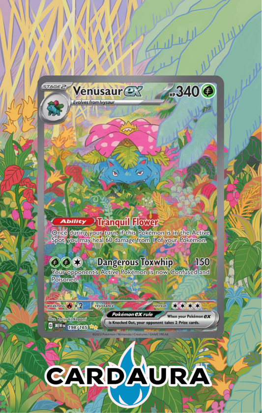 Venusaur 198/165 Hand Drawn | CardAura Case
